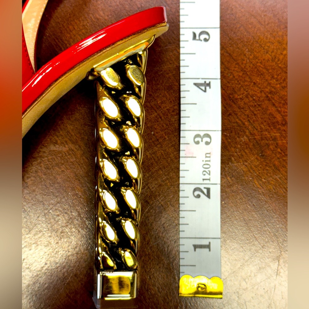 Stunning Giuseppe Zanotti for Rita Ora Chain Heel Sandals EU 39 NIB - Picture 9 of 11